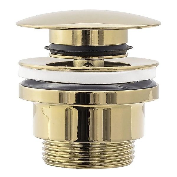 wohnwerk.idee Ablaufgarnitur Ablaufgarnitur Gold Waschbeckenstöpsel Rea günstig online kaufen