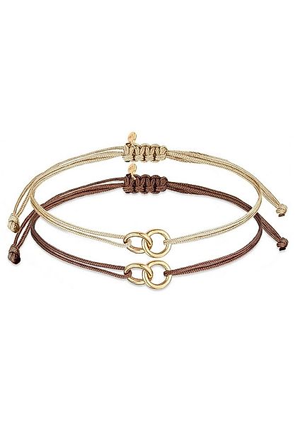 Elli Armband Set Kreis Infinity 925 Sterling Silber vergoldet, Infinity günstig online kaufen