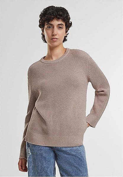 URBAN CLASSICS Rundhalspullover Ladies Rib Knit günstig online kaufen