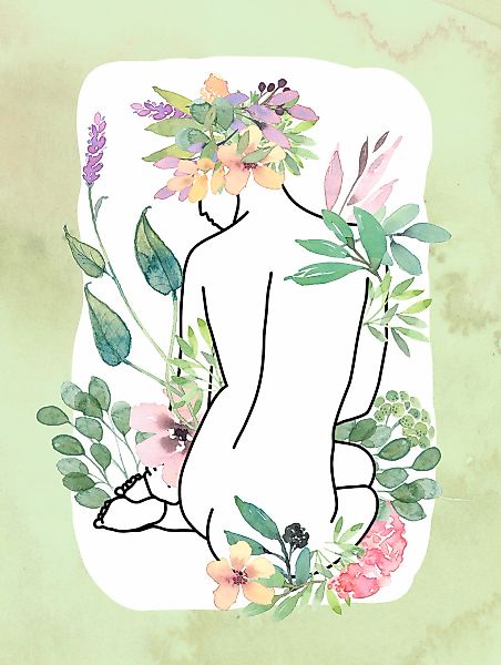 Komar Bild "Vita Pura" Natur 1 Stk. tlg. Wandbild zur Dekoration - ohne Rah günstig online kaufen