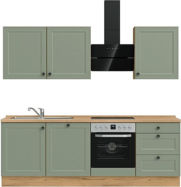 nobilia® Küchenzeile »"Cascada II"«, vormontiert, Breite 240 cm, Ausrichtun günstig online kaufen