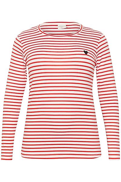 KAFFE Curve Langarmbluse Langarm-Shirt KClia Große günstig online kaufen