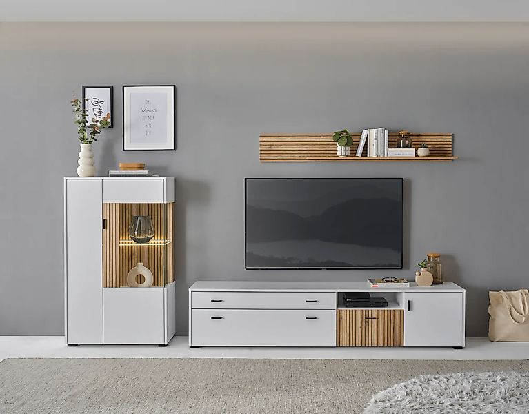 Home affaire Wohnwand "HUDSON" Set, 3 Stk. tlg. günstig online kaufen