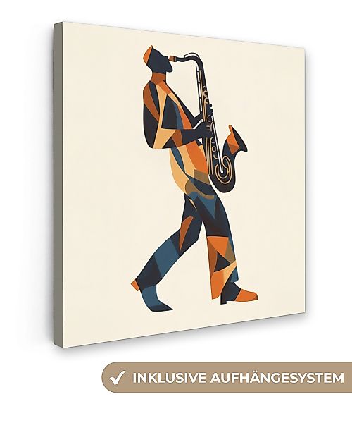 OneMillionCanvasses® Leinwandbild Saxophon - Abstrakt - günstig online kaufen