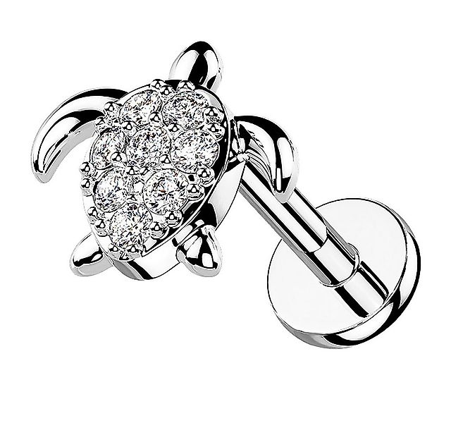 Taffstyle Piercing-Set Helix Labret Monroe Piercing flach Kristall Schildkr günstig online kaufen