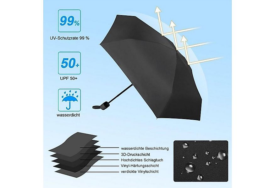 Mutig Taschenregenschirm Regenschirm Reise-Regenschirm,Mini Regenschirm, Kl günstig online kaufen
