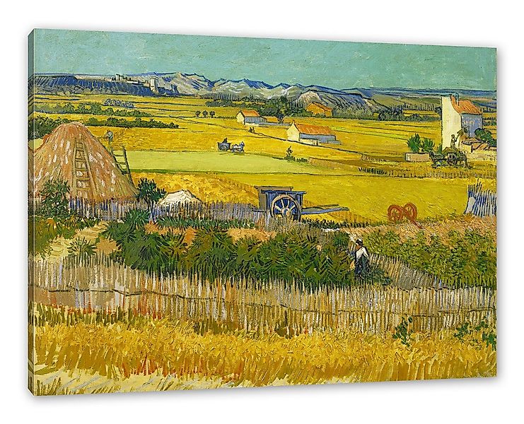 Pixxprint Leinwandbild Vincent Van Gogh - Die Ernte, Vincent Van Gogh - Die günstig online kaufen