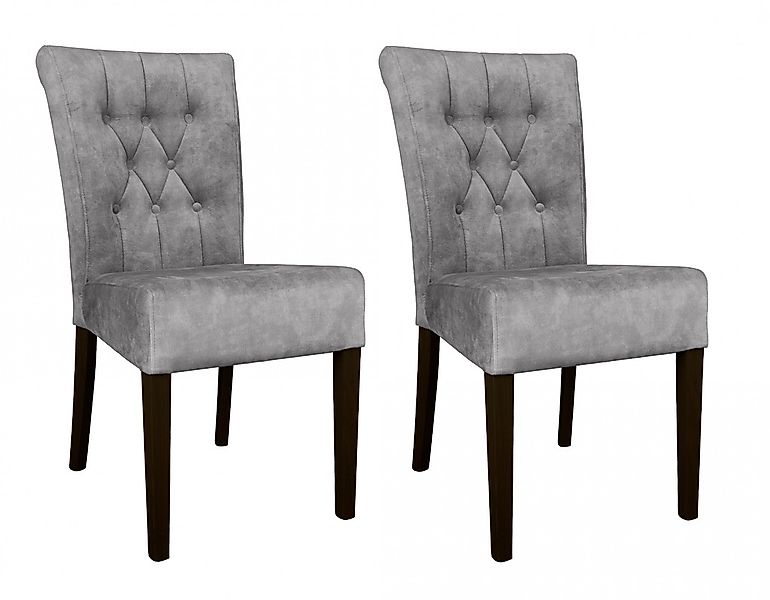 Home affaire 4-Fußstuhl "Ravenna", (Set), 2 St., Samtvelours, Esszimmerstuh günstig online kaufen
