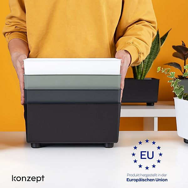 KONZEPT Blumenkasten Blumentöpfe mit Füßen, rechteckig – kleine Blumenkäste günstig online kaufen