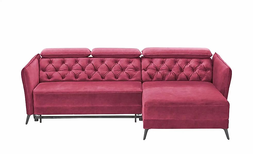 smart Ecksofa  Kavita  ¦ rot ¦ Maße (cm): B: 254 H: 85 T: 199.0 Polstermöbe günstig online kaufen