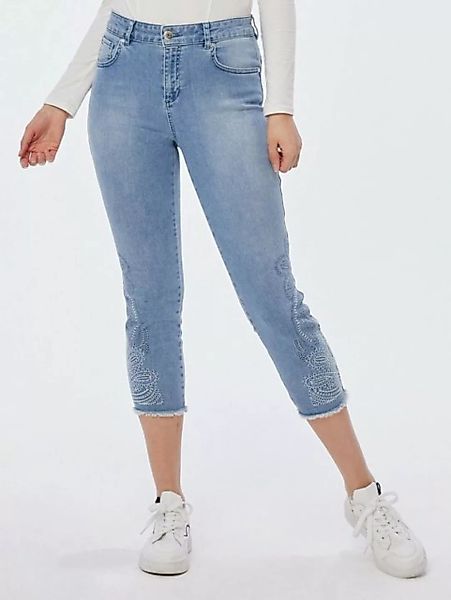 Christian Materne 7/8-Jeans Jeggings figurbetont mit Paisleystickerei günstig online kaufen