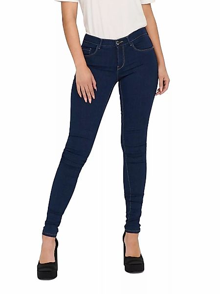 Only Damen Jeans onlRAIN REG SKINNY JEANS CRY6060 - Skinny Fit - Schwarz - günstig online kaufen