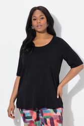 Ulla Popken T-Shirt Pima Cotton Shirt günstig online kaufen