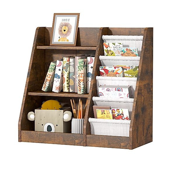 radelldar Bücherregal Kinderregal Spielzeugablage mit 5 günstig online kaufen