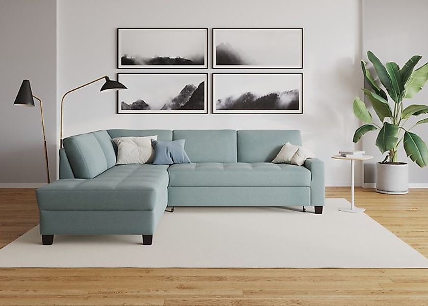 DOMO collection Ecksofa »Florentina zeitlos und elegant, Sitznähte als Desi günstig online kaufen