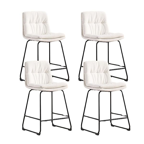 WAHSON OFFICE CHAIRS Barhocker 2er Set,PU-Leder/Kunstfell günstig online kaufen