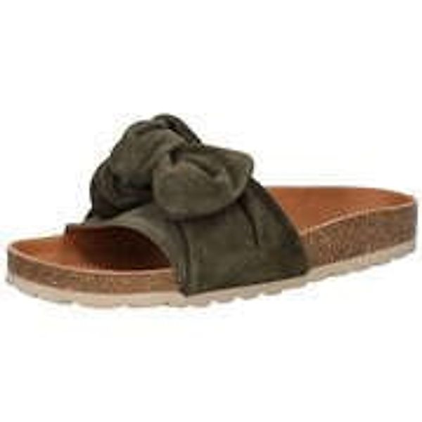 Verbenas Roxy Velour Pantolette Damen grün günstig online kaufen
