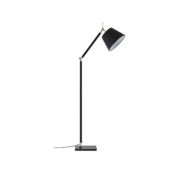 Lucande Stehlampe Marvaine 10020452 in Schwarz aus Metall 1-flammig E27 Woh günstig online kaufen