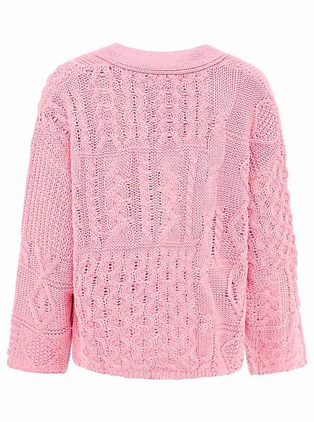 Zwillingsherz Cardigan "Zopfstrick" "Zopfstrick" mit Knopfleiste günstig online kaufen
