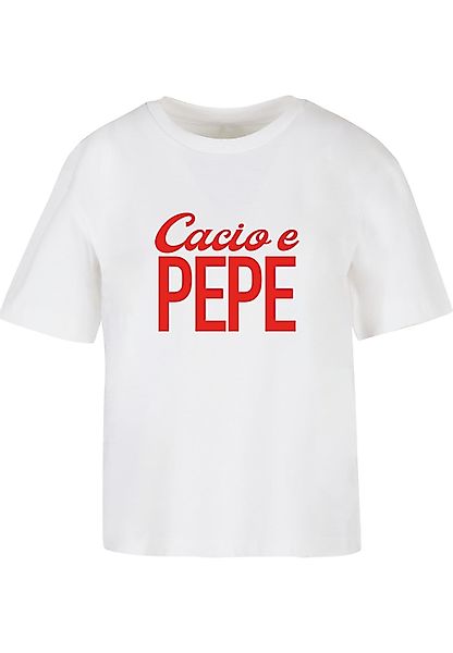 Miss Tee T-Shirt "Miss Tee Damen Cacio E Pepe Tee" 1 Stk. günstig online kaufen