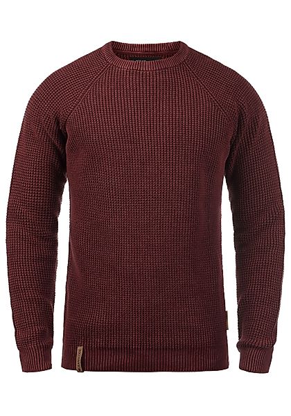 Indicode Strickpullover IDRockford Strickpulli in Waffelstrick-Optik günstig online kaufen