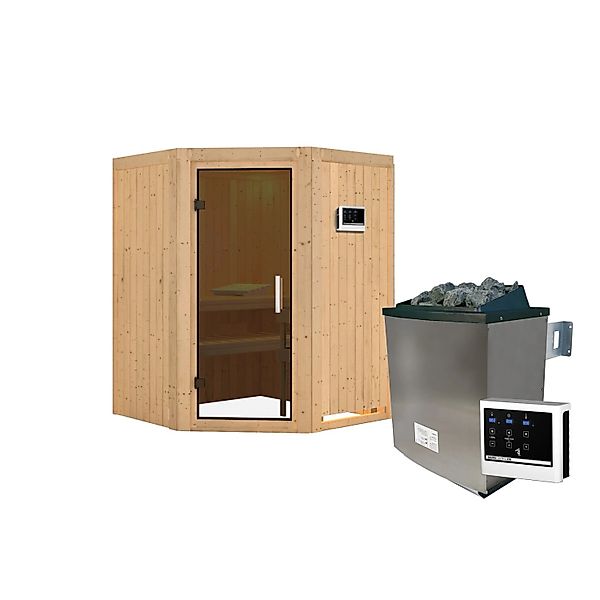 Chillroi Sauna Angel SET Naturbelassen mit 9kW Ofen günstig online kaufen