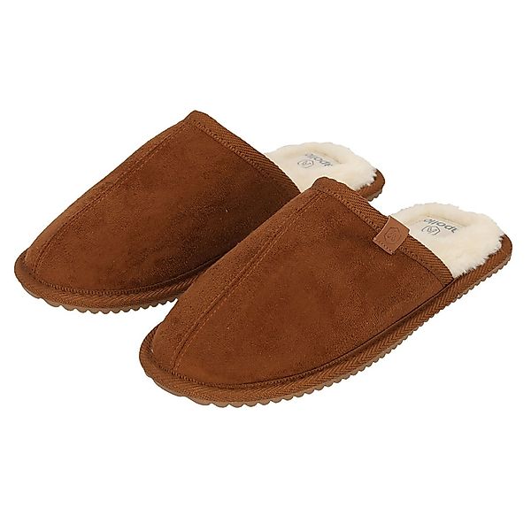 Apollo Pantoffel 2 Stk. tlg. aus Wildlederimitat mit Gummisohle günstig online kaufen