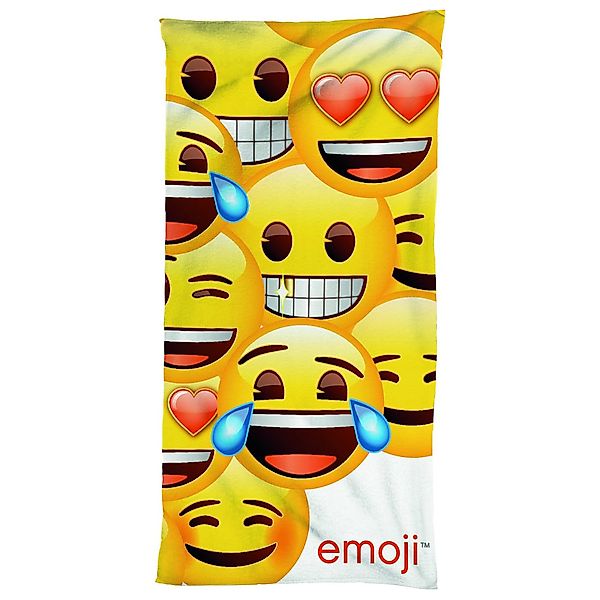 BERONAGE Strandtücher Emoji Badetuch Smiley 75x150 günstig online kaufen