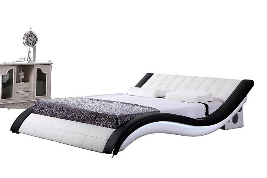 JVmoebel Bett Bett Design Betten Digital USB Luxus Schlafzimmer Möbel Leder günstig online kaufen