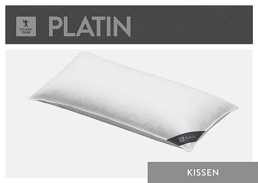 SPESSARTTRAUM 3-Kammer-Kopfkissen »Platin«, Füllung: Außen:100% Gänsedaunen günstig online kaufen