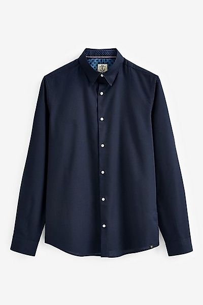 Next Langarmhemd Langärmeliges Slim Fit Oxfordhemd mit Stretch (1-tlg) günstig online kaufen