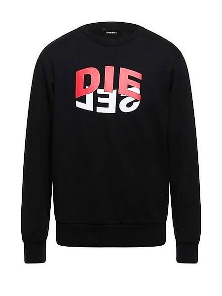 Diesel Sweatshirt Regular Fit Supersoft Pullover - S-GIRK-N80 Schwarz günstig online kaufen