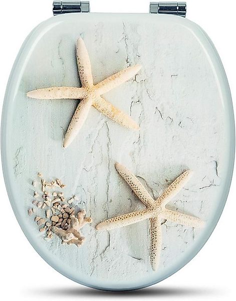 Woltu WC-Sitz (1-St), WC-Sitz MDF mit Absenkautomatik, Toilettendeckel mit günstig online kaufen