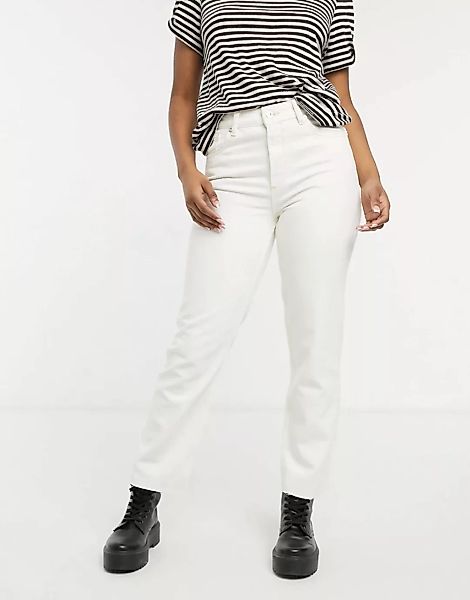 AllSaints – Jeans in Weiß mit geradem Bein günstig online kaufen