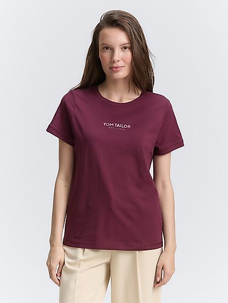 TOM TAILOR T-Shirt T-Shirt mit Logo-Print günstig online kaufen