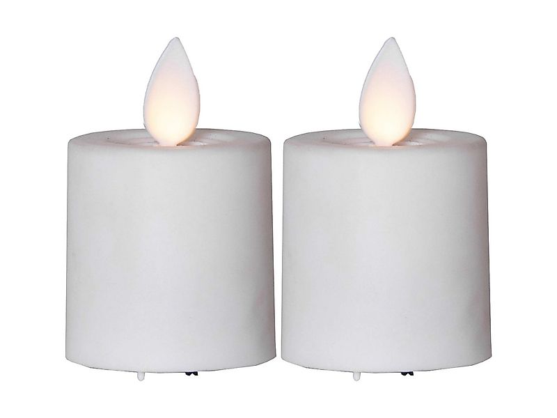 STAR TRADING LED-Kerze M-Twinkle (2-teilig, 2-tlg), weiß bewegliche Flamme günstig online kaufen