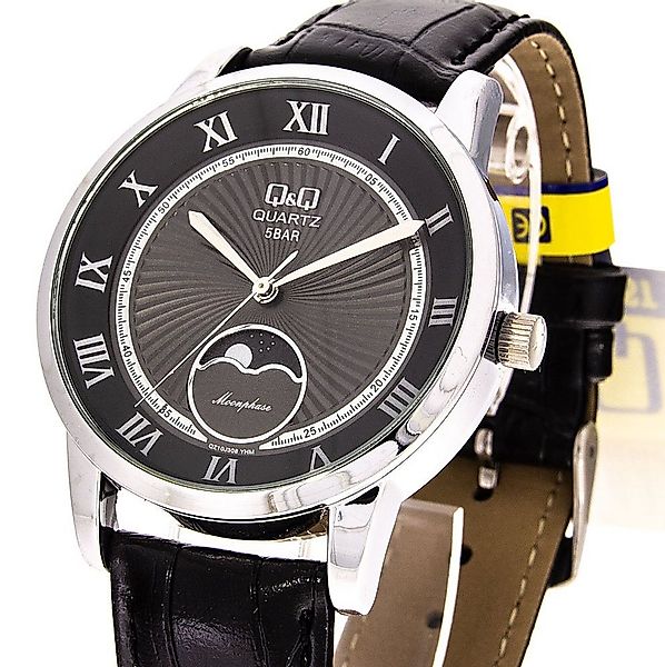 Q&Q Quarzuhr Q&Q by Citizen Herrenuhr Mondphase QZ10J308Y günstig online kaufen
