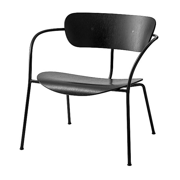 &Tradition - Pavilion AV5 Lounge-Sessel - schwarz/lackiert/Gestell Stahl sc günstig online kaufen