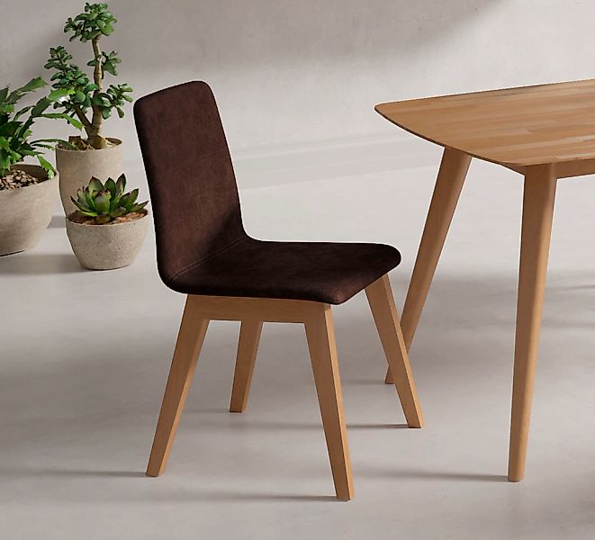 INOSIGN Stuhl "Sandy" () 2 Stk. Microfaser mit verschiedenen Stuhlbeinfarbe günstig online kaufen