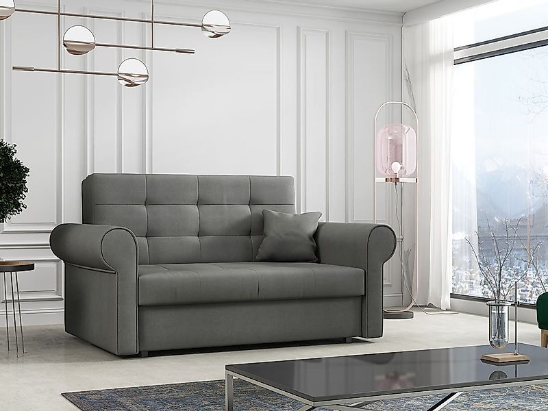 MIRJAN24 Schlafsofa Viva Silver II, 2 Sitzer Polstersofa mit Schlaffunktion günstig online kaufen