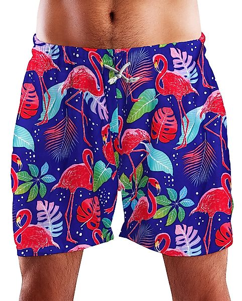 King Kameha Badeshorts Funky Flamingos Hawaii günstig online kaufen