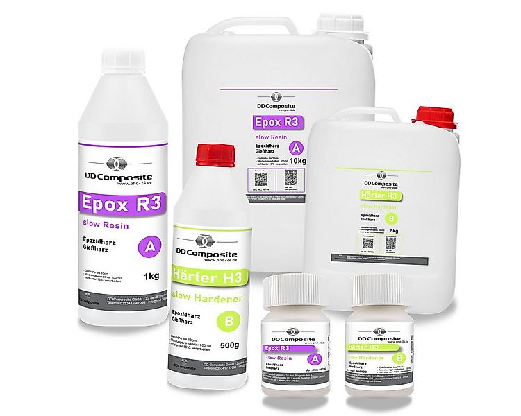 DD Composite Epoxidharz 150g Epox R3 + Härter H3 slow bis 10cm günstig online kaufen