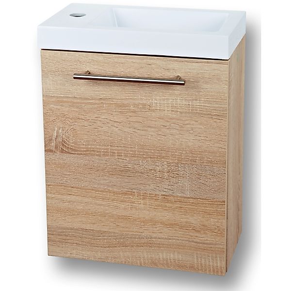 Sanotechnik Einzelwaschtisch Fantasy 40 cm Eiche mit Softclose günstig online kaufen