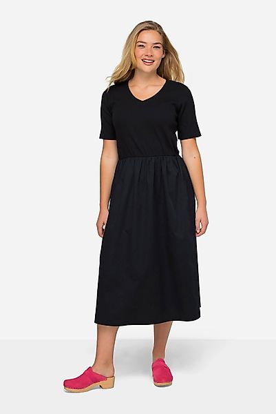 Laurasøn Jerseykleid Kleid Jersey/Web Halbarm günstig online kaufen
