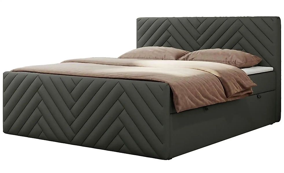 Boxbett mit Bettkasten Paris Duo ¦ grau ¦ Maße (cm): B: 161 H: 110 Betten > günstig online kaufen