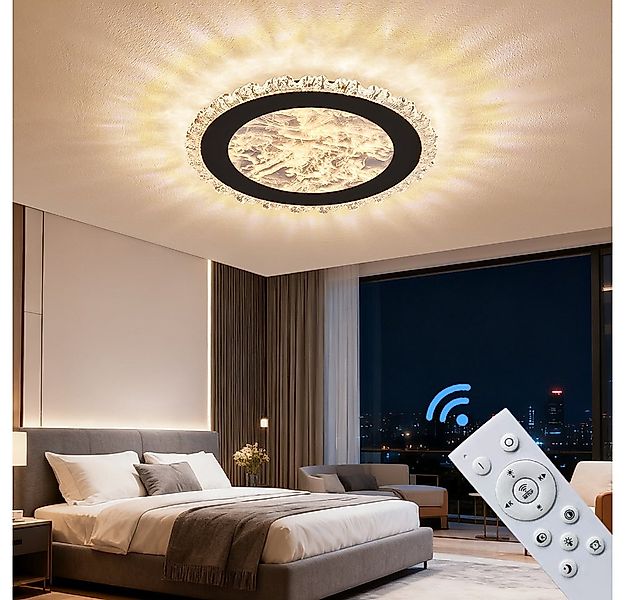 Eurotondisplay LED Deckenleuchte LED Deckenleuchte mit Fernbedienung Lichtf günstig online kaufen