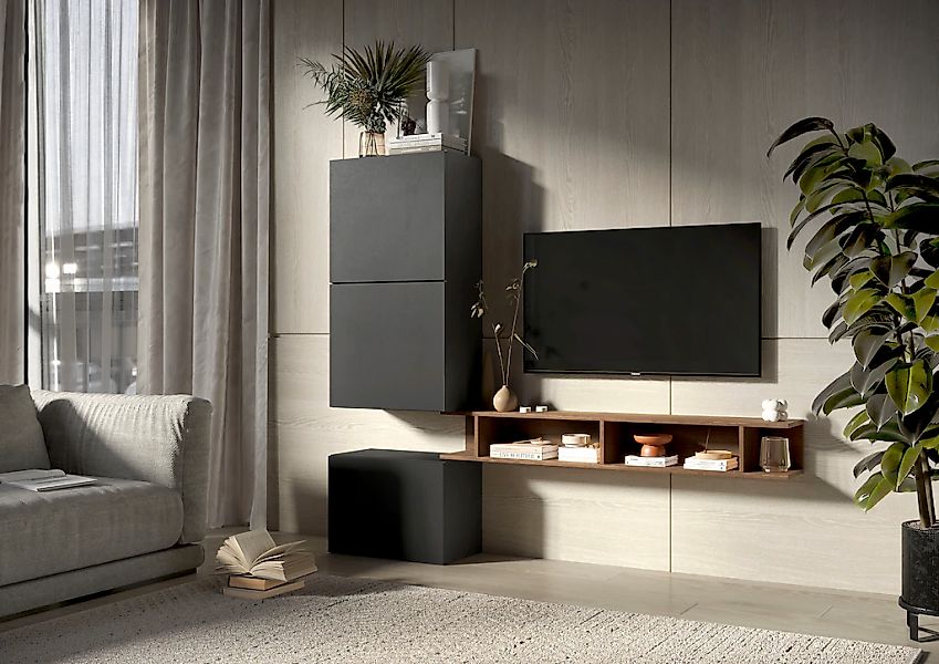 INOSIGN Wohnwand "Infinity, 4tlg. Breite 180 cm, Höhe variabel, Wohnwand" S günstig online kaufen