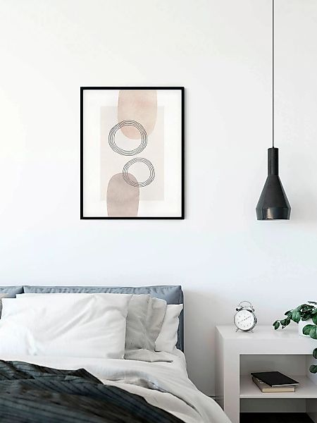 Komar Wandbild »Line Art Circles«, (1 St.), Deutsches Premium-Poster Fotopa günstig online kaufen