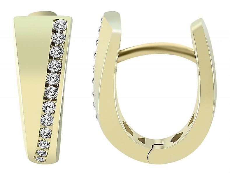 Adelia´s Paar Creolen Neuheit 2025 - Damen Creolen aus Gold 333 und Zirkoni günstig online kaufen