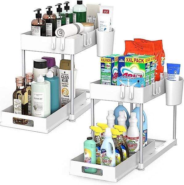 SURFOU Ablageregal Arbeitsplatte Badezimmer Schubladen Küchen Organizer Reg günstig online kaufen
